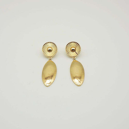 Aros Largo Sol Dorado Tatienne