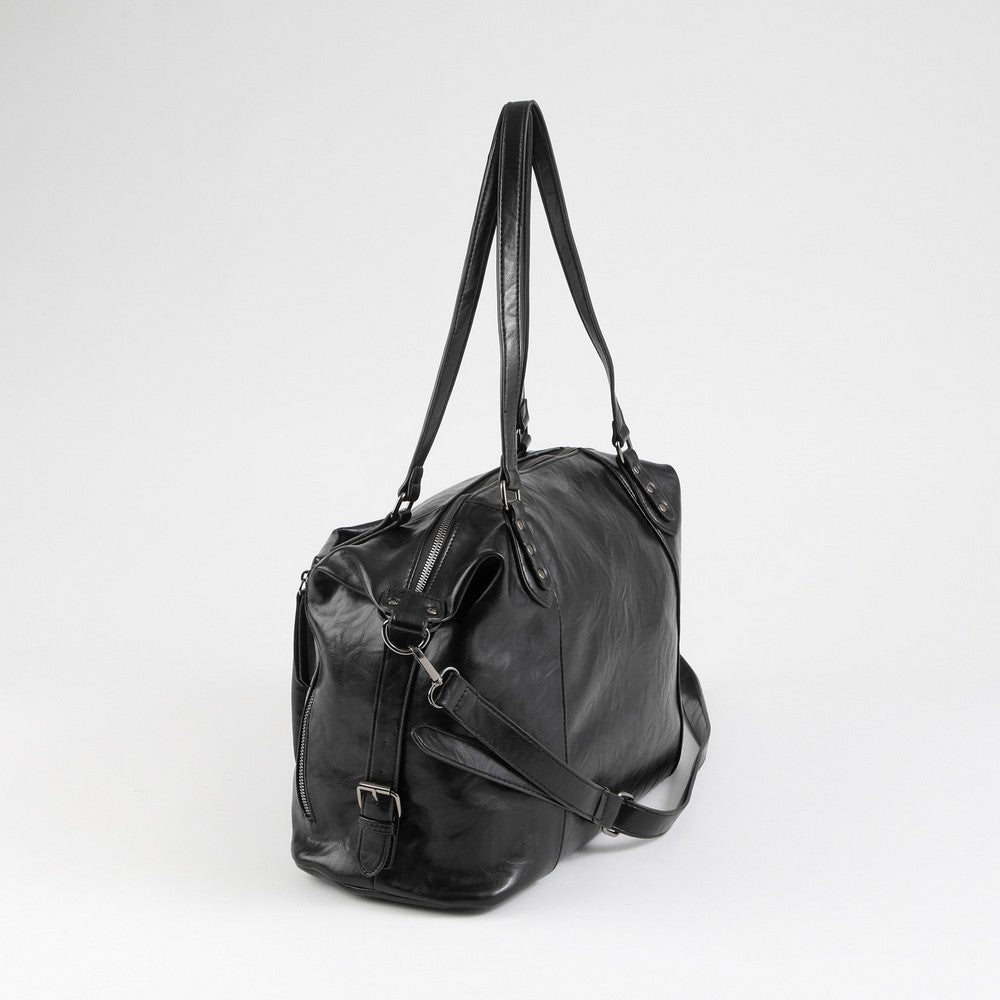 Cartera Hombro Vittoria Black Dark Negro Humana
