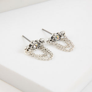 Aros Pegados Ayla Plateado Humana