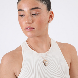 Set de aros y collar Bea Dorado ID