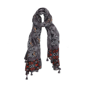 Pañuelo Estampado Tribu negro Humana