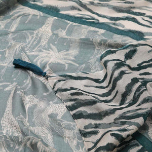 Pañuelo Estampado Urgell Verde Humana
