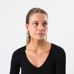 Aros Largo Desert Plateado Humana