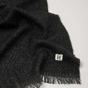 Manta Invierno Lurex Negro Humana