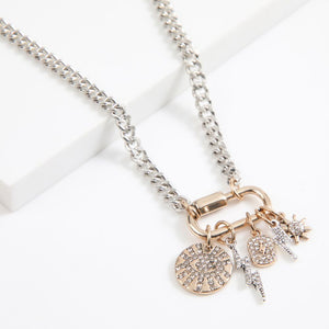 Collar Corto Lighning Plateado Humana