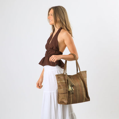 Cartera De Playa Virgo Navy I-D