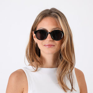 Anteojos de sol Azores Redondo negro Bobs