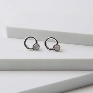 Aros Pegado Royal Plateado Humana