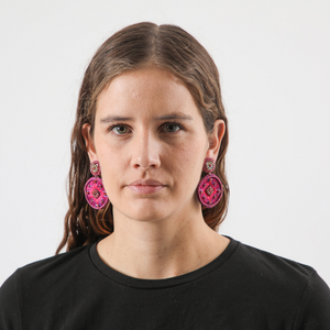 Aros Largo Pamplona Fucsia Humana