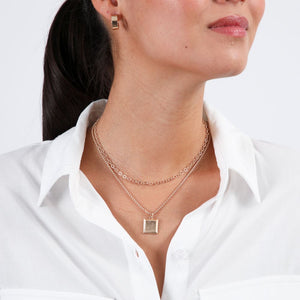 Collar Doble Cadenas Dorado Tatienne