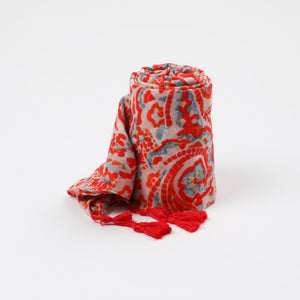 Pañuelo Estampado Vincenza Rojo Tatienne