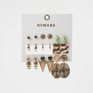 Set Aros Bole Dorado Humana