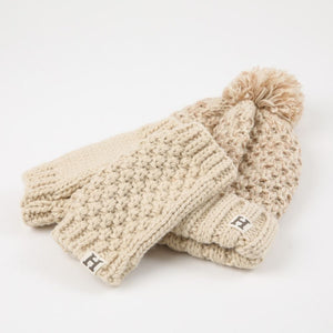 Set Gorro + Guante Jordyn Blanco Humana