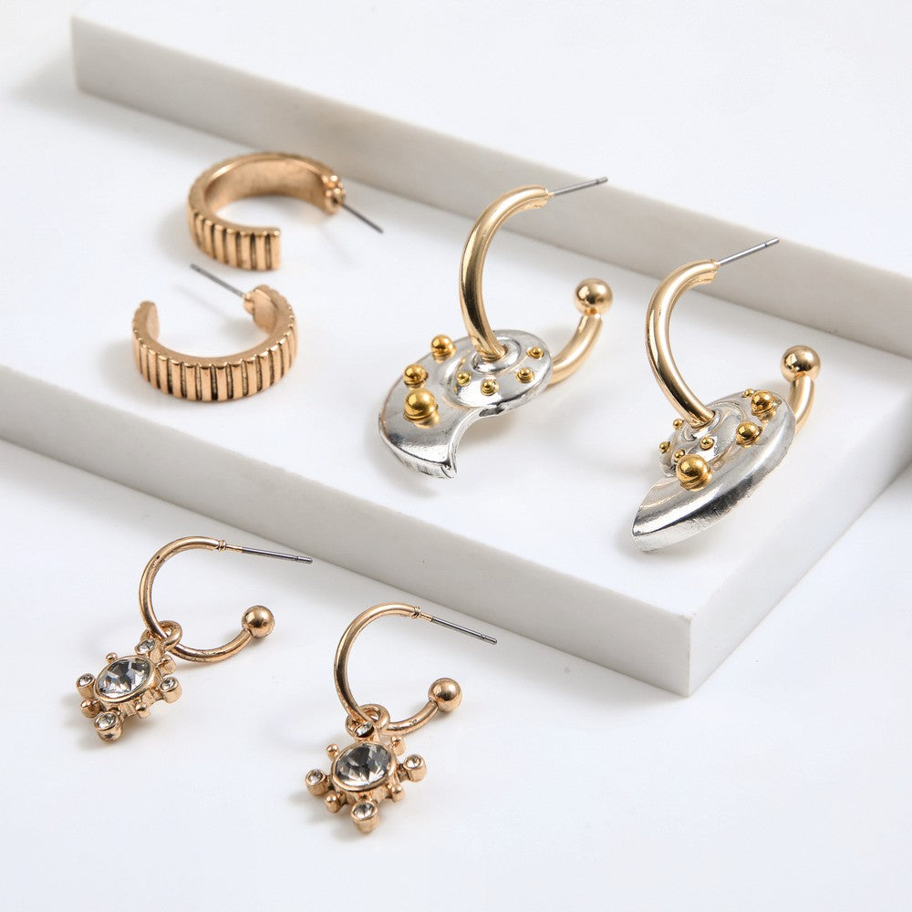 Set De Aros Frank Dorado Humana
