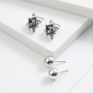 Set de 2 aros Pascal Plateado ID