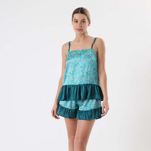 Pijama Short Savage Turquesa M Humana