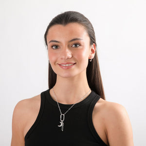 Collar Corto Prisc Plateado I-D