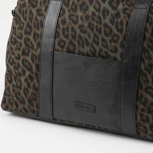 Bolso Otto Canvas Animal Print Verde Viaje Humana