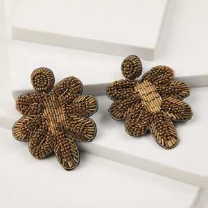 Aros Largos Leaf Plateado Humana