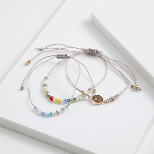 Set de 3 pulseras Mina Gris ID
