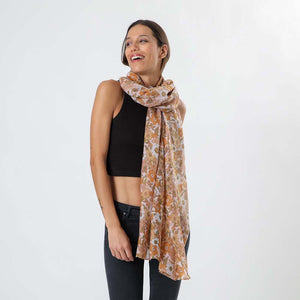 Pañuelo Estampado Lisa Naranjo i-D