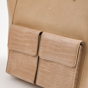 Cartera Tote Nimes Ecocuero Beige ID