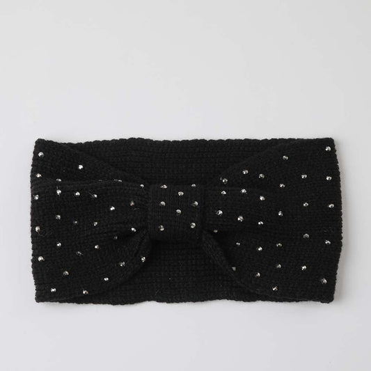 Cintillo Tejido Dots Negro Humana