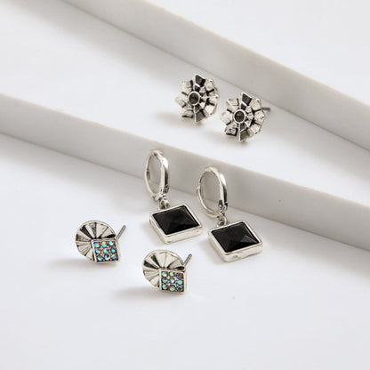 Set De Aros Noemí Plateado I-D