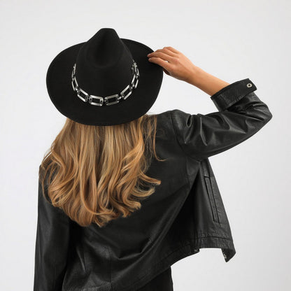 Sombrero Elton Negro Humana