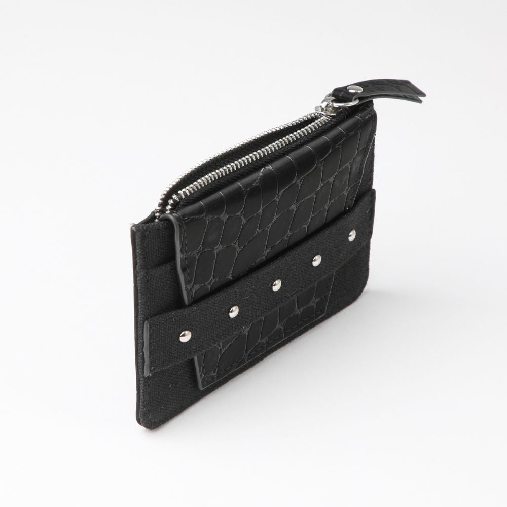 Tarjetero Tim Ecocuero croco negro Tatienne