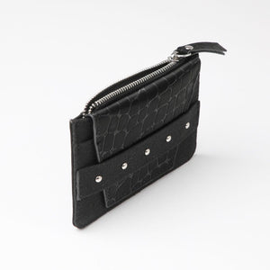 Tarjetero Tim Ecocuero croco negro Tatienne