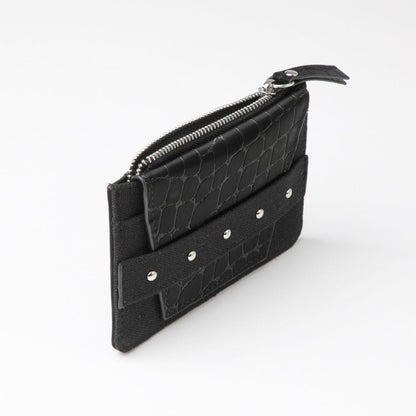Tarjetero Tim Ecocuero croco negro Tatienne