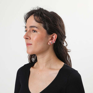 Set Aros Shiny Plateado Humana