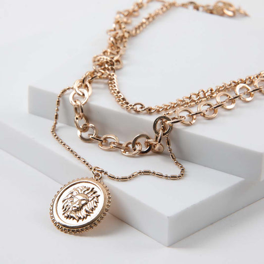 Collar Corto Deep Dorado Humana