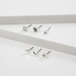 Aros Set Petra Plateado i-D