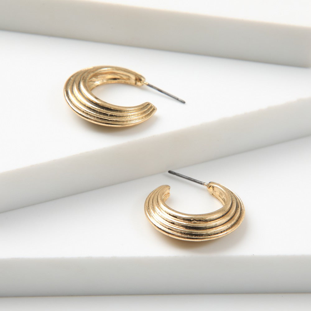 Aros Argollas Moya Dorado Tatienne