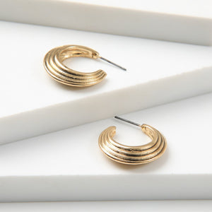 Aros Argollas Moya Dorado Tatienne