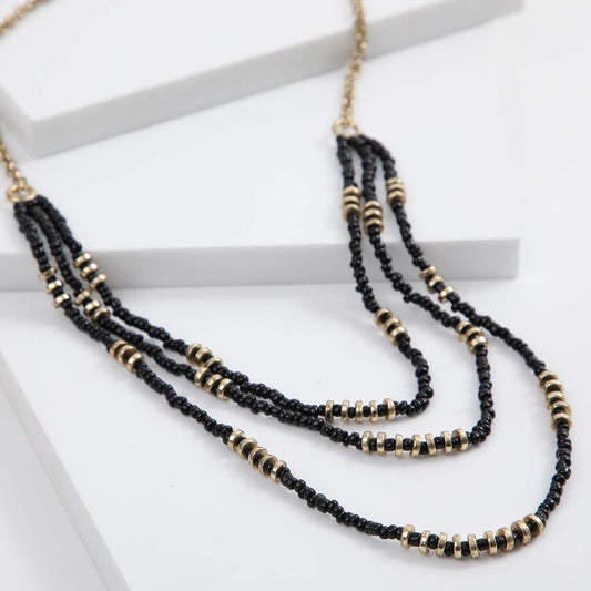 Collar Corto Uranus Negro Humana