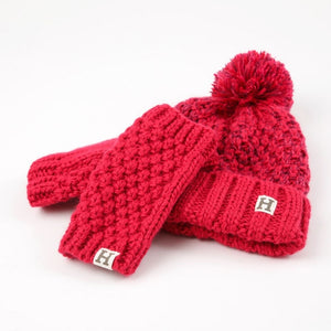 Set Gorro + Guante Jordyn Rosado Humana