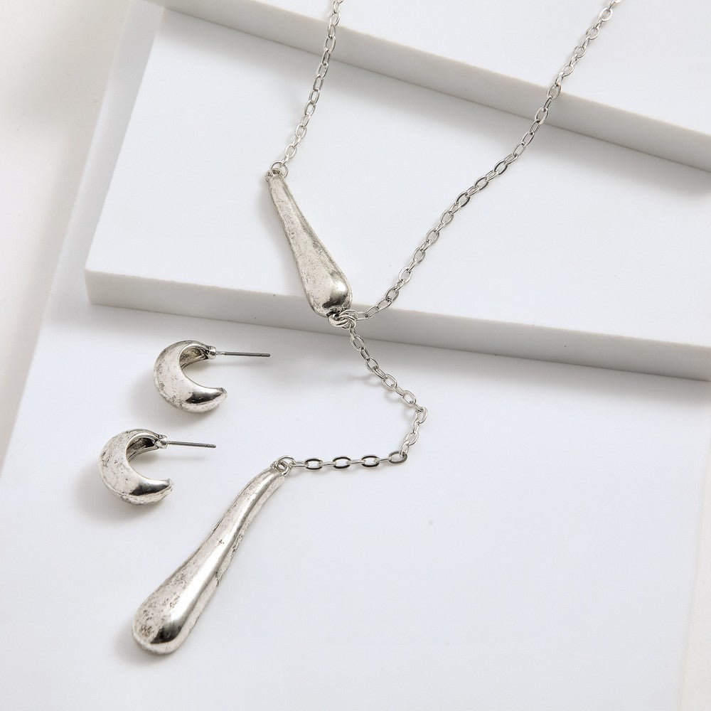 Set De Collar Nala Plateado I-D
