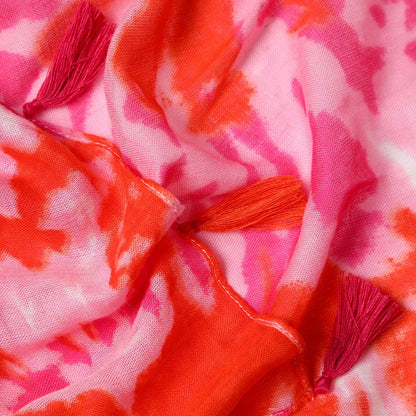 Pañuelo Estampado Shibori Rosado Humana