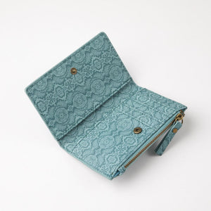 Tarjetero Ian Ecocuero Azul Tatienne