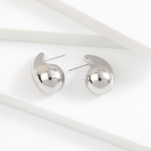 Aros Mediano Plum Plateado Acero Inoxidable Humana