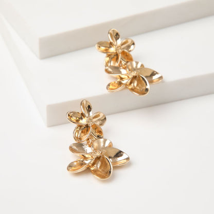 Aros Mediano Flowered Psychodelia Dorado Tatienne