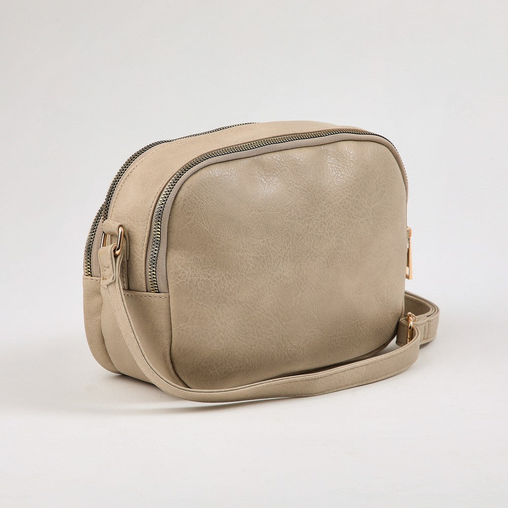 Cartera Cruzada Baniano Beige I-D