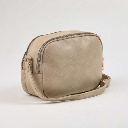 Cartera Cruzada Baniano Beige I-D