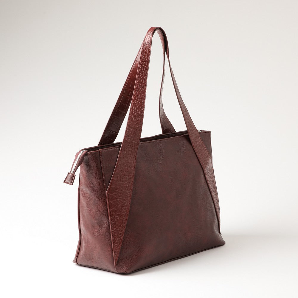Cartera Tote Mekong Burgundy Tatienne