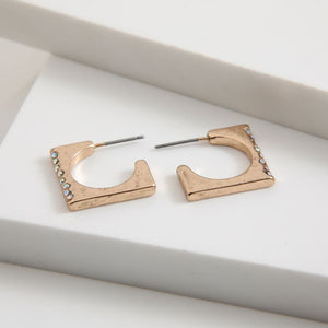 Aros Argolla Angle Dorado Humana