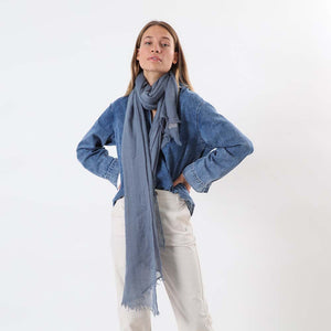 Pañuelo Liso Ostuni Azul Tatienne