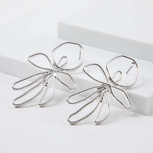 Aros Largo Tulum Plateado i-D